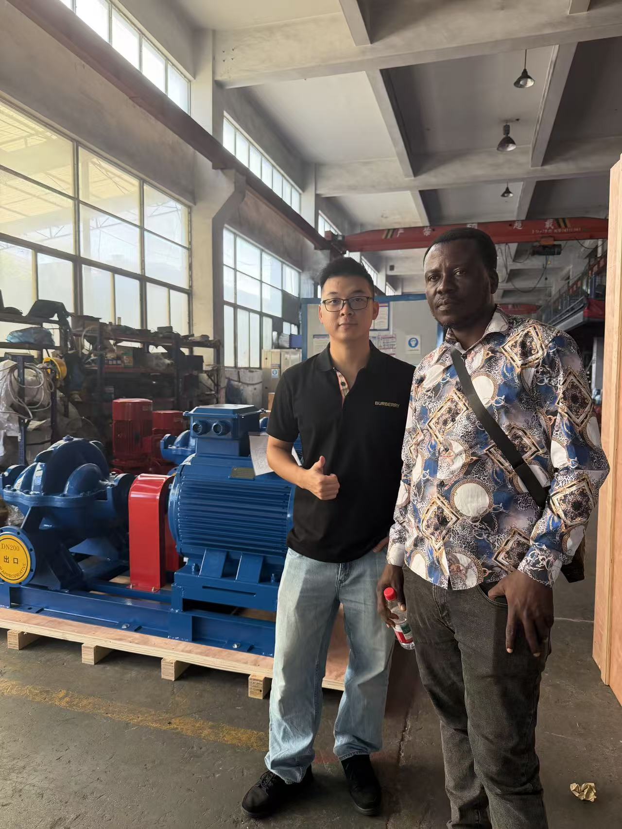 Ghanaian Client Visits Our Factory for In-depth Discussion on Split Case Pump Cooperation